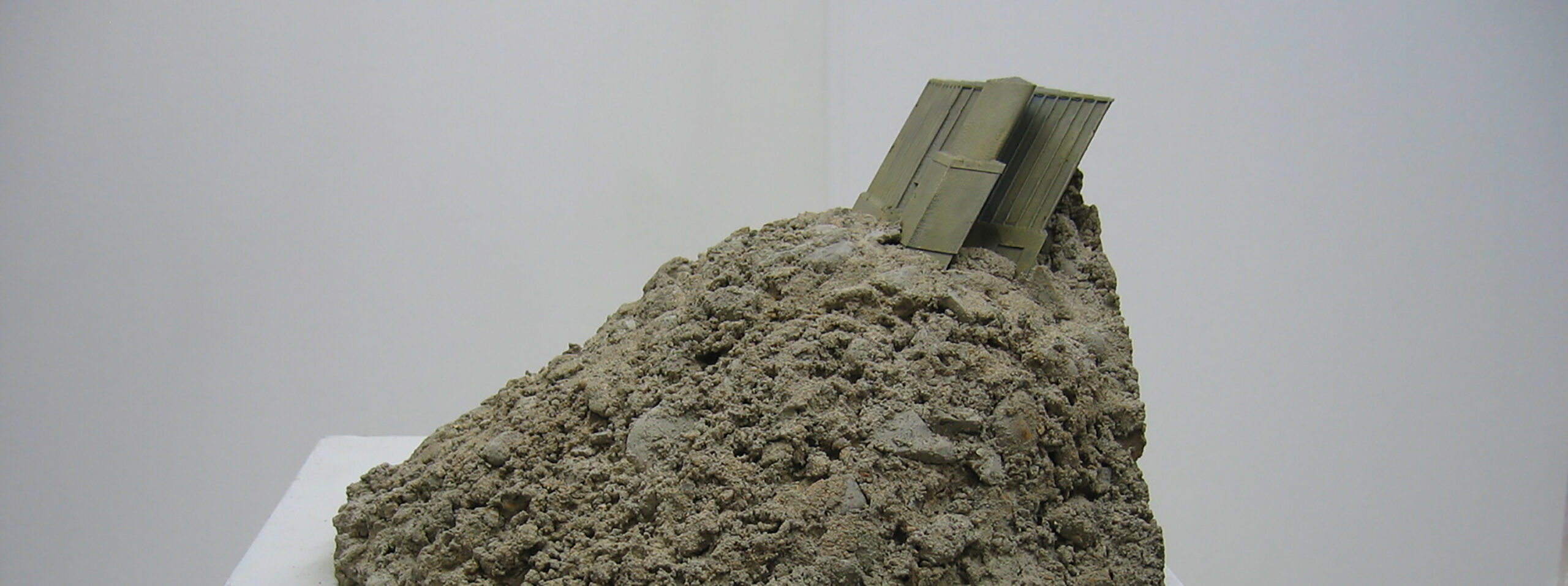 Cement Works, A13 painted abs rapid prototype and concrete, 35cm (H), 2008