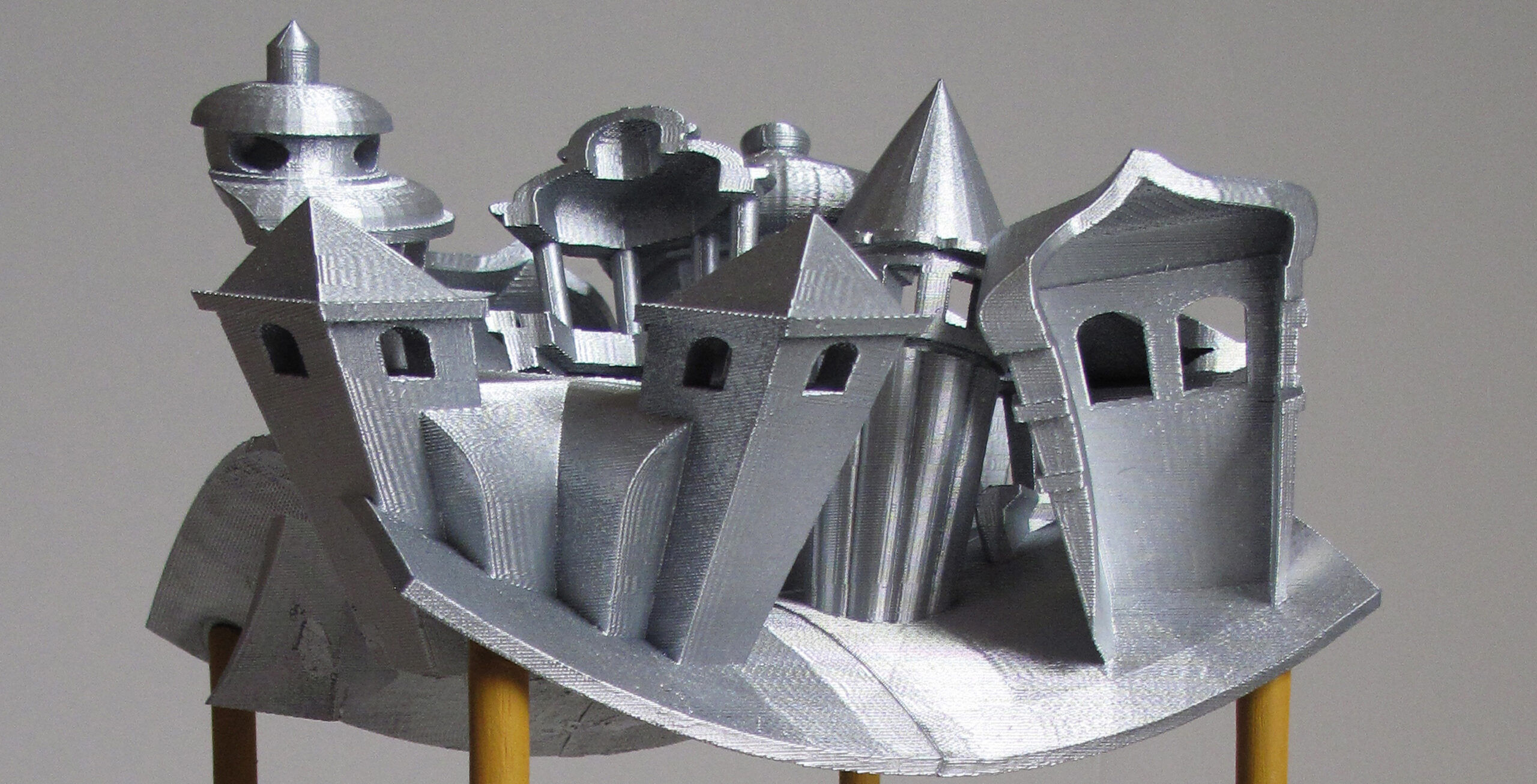 Maquette for Array (detail) painted abs rapid prototype, 43cm (H), 2009