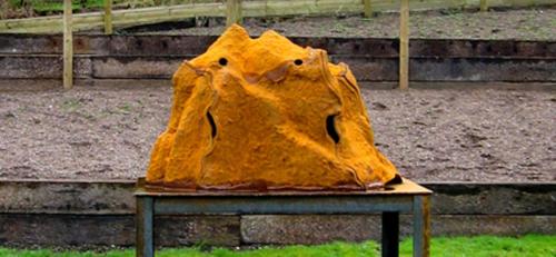 Untitled (Mountain), cast iron, 121cm (L), 2006, commission for 5th International Conference on Contemporary Cast Iron Art