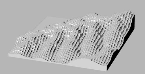 digital render of Pinna Geologica for CNC routing, 2002