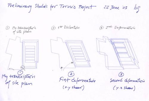 preliminary sketches for Site Unseen 2004