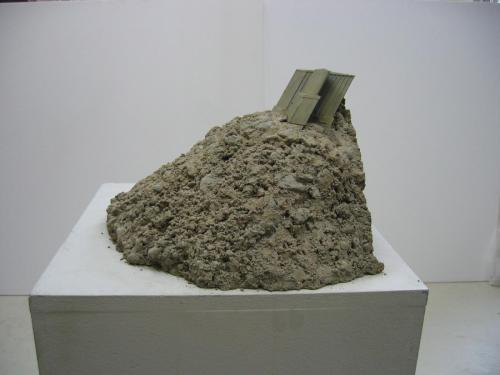 Cement Works, A13 painted abs rapid prototype and concrete, 35cm (H), 2008