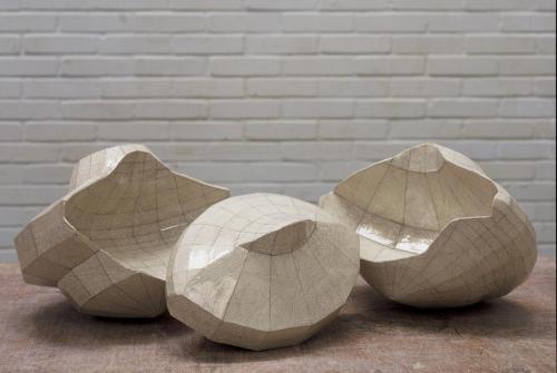 Untitled (crackle glaze), ceramic, 78cm (L), 2001, ekwc