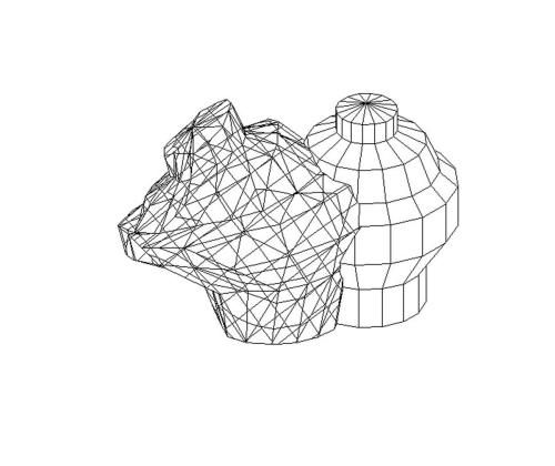 digital image, contour and facet structure, 2001, ekwc