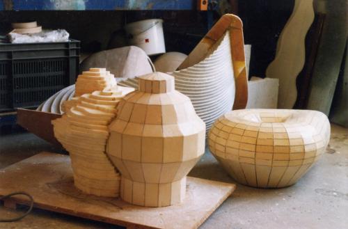 patterns and models, polyureathane on card, polystyrene, 2001, ekwc