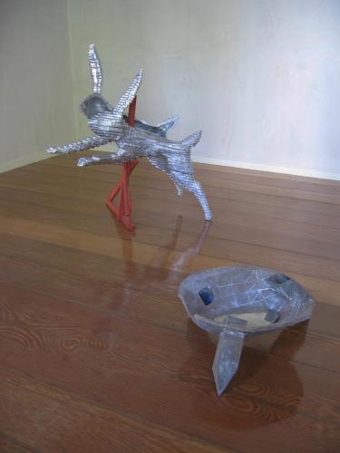 Cripple Creek, aluminium, wood, bronze, white metal, 160cm (L) 2004